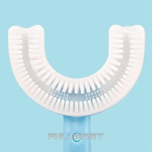 Дитяча U-подібна зубна щітка Childrens u Shaped Toothbrush блакитна